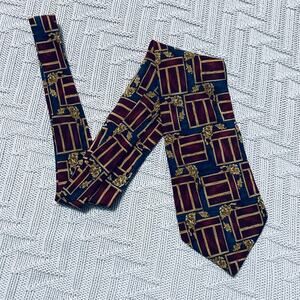 Vintage The MET red silk tie